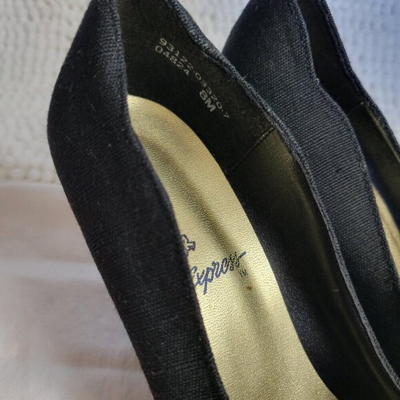 Rush Hour Express Pumps Stilettos Shoes Sz 8 leather fabric Retro Vintage NWOT - Picture 3 of 13